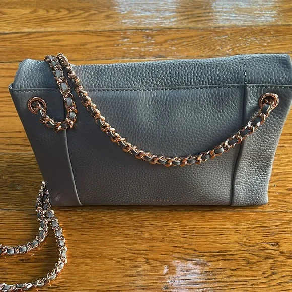 Ted Baker London Parson handbag. Gray with rosegold details. Excellent condition - Picture 6 of 16